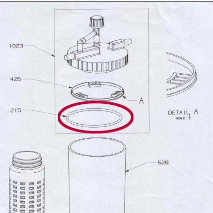 Replacement Silicone O-Ring for Enolmatic Tandem Filter Housing Lid