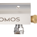 3-Way Gas Splitter/Manifold with Shutoff and Check Valves - 1/4 in. MFL Fittings