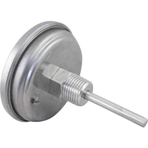 1/2 in. MPT Dial Thermometer for Kettles - 3 in. Face