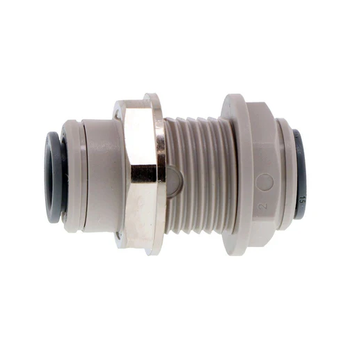 John Guest Push-to-Fit Bulkhead Union - 3/8 in. x 3/8 in.