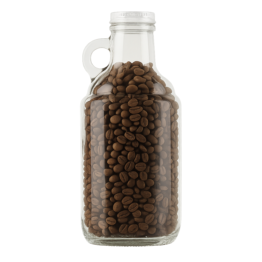 Clear Farmhouse Growler 750mL – Rustic Glass Bottle for Beverages & Storage