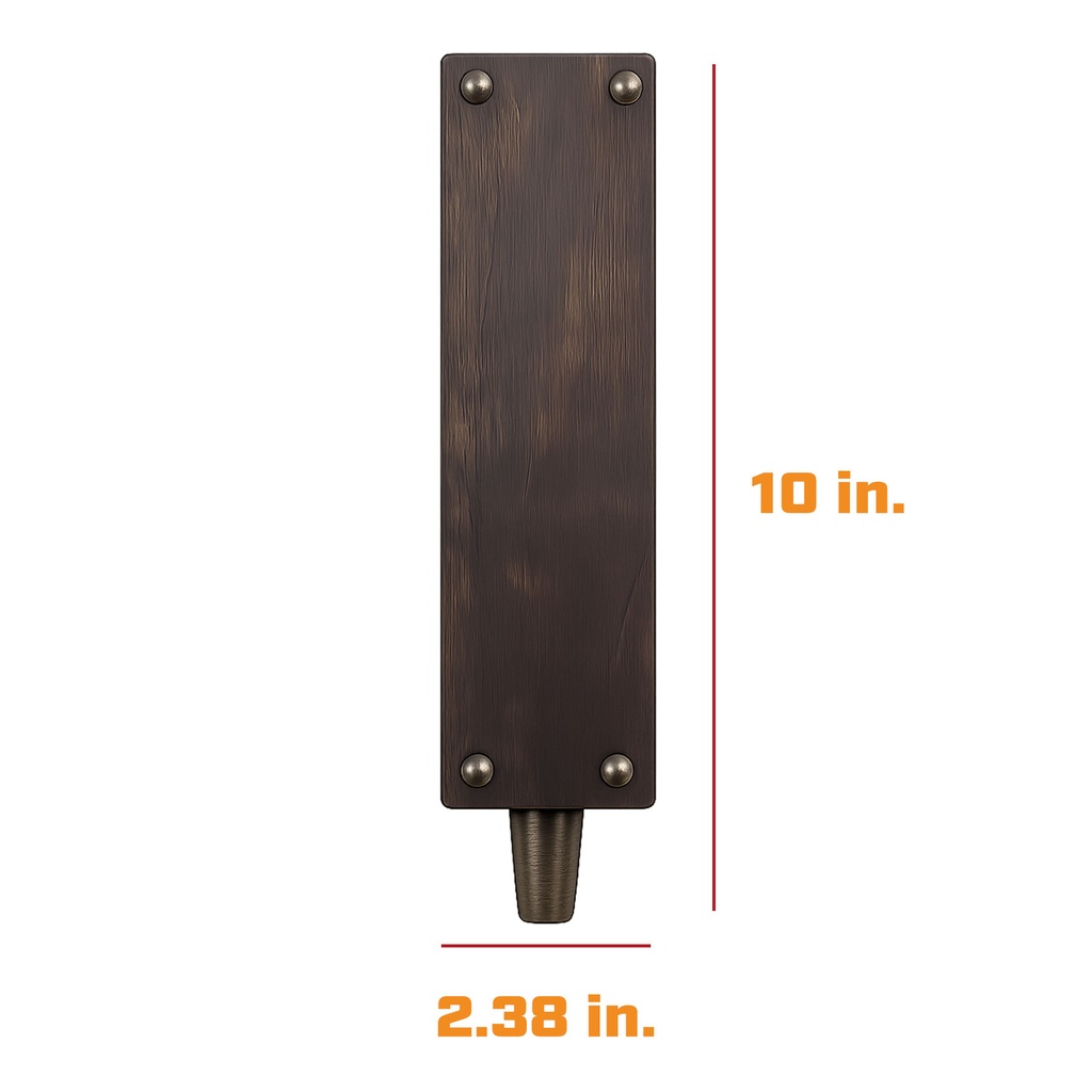Rustic Wood Tap Handle / Faucet Knob with Brass Finish