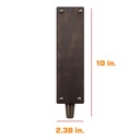 Rustic Wood Tap Handle / Faucet Knob with Brass Finish