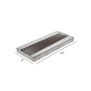 12 x 5 in. Brushed Stainless Steel Counter Mount Drip Tray