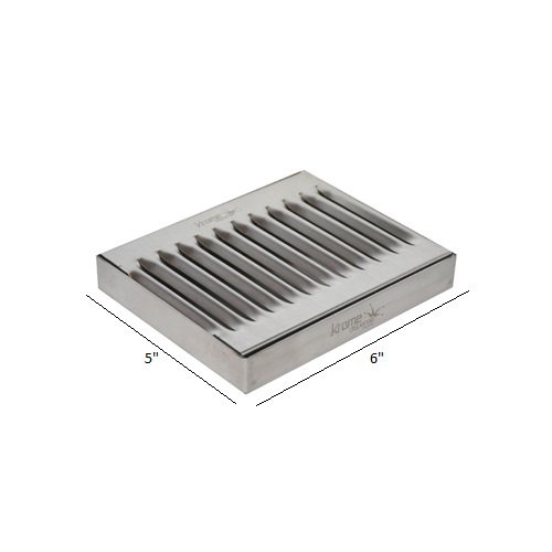 6 in. Stainless Steel Counter Mount Drip Tray