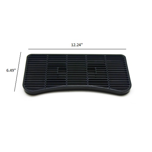 12 x 6.5 in. Plastic Drip Tray w/Small Cutout