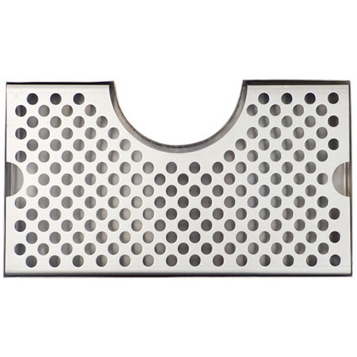 12 in. Stainless Steel Wrap Around Drip Tray with Cutout