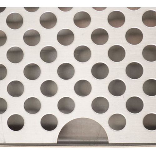12 in. Stainless Steel Wrap Around Drip Tray with Cutout