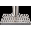 12 in. Stainless Steel Wrap Around Drip Tray with Cutout