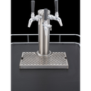 12 in. Stainless Steel Wrap Around Drip Tray with Cutout