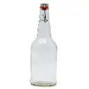 16 oz. Clear Swing Top Bottles - Case of 12