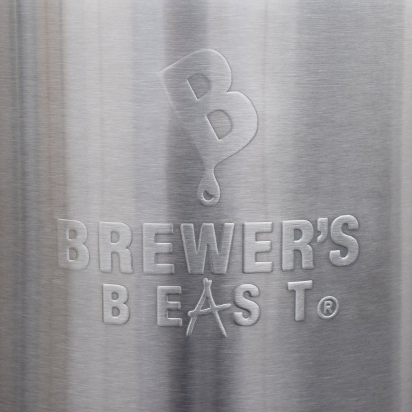 KETTLE ONLY 16 Gallon Brewers BEAST Brew Pot w/Lid and 2 Por