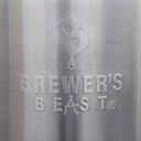 KETTLE ONLY 16 Gallon Brewers BEAST Brew Pot w/Lid and 2 Por