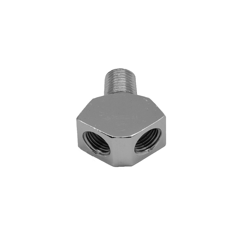 Regulator Y Fitting Splitter | 1/4 in MPT x 1/4 in FPT x 1/4 in FPT