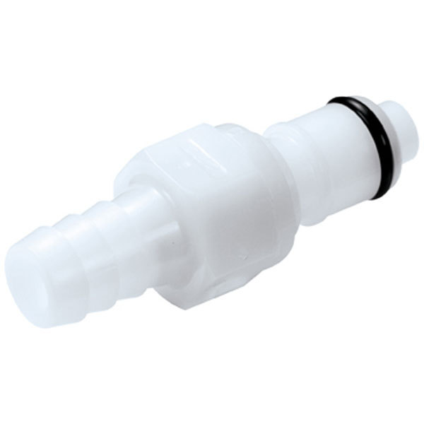 3/8 in. In-Line Hose Barb Quick Disconnect Coupling Insert with Shutoff - CPC APC Series