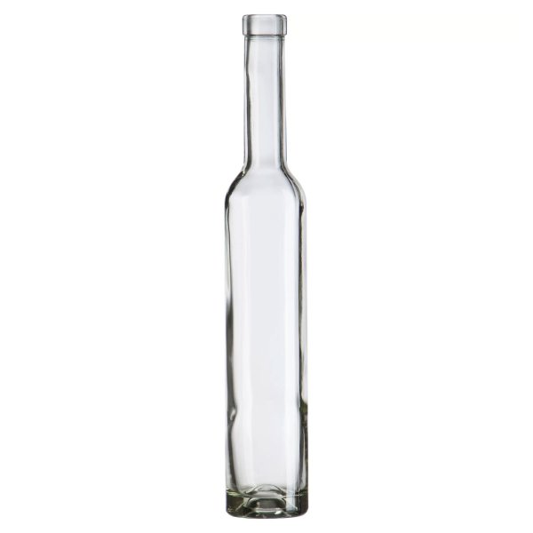 Bellissima Ice Wine Bottles - 375mL - Clear - 12 per Case Cork Finish 
