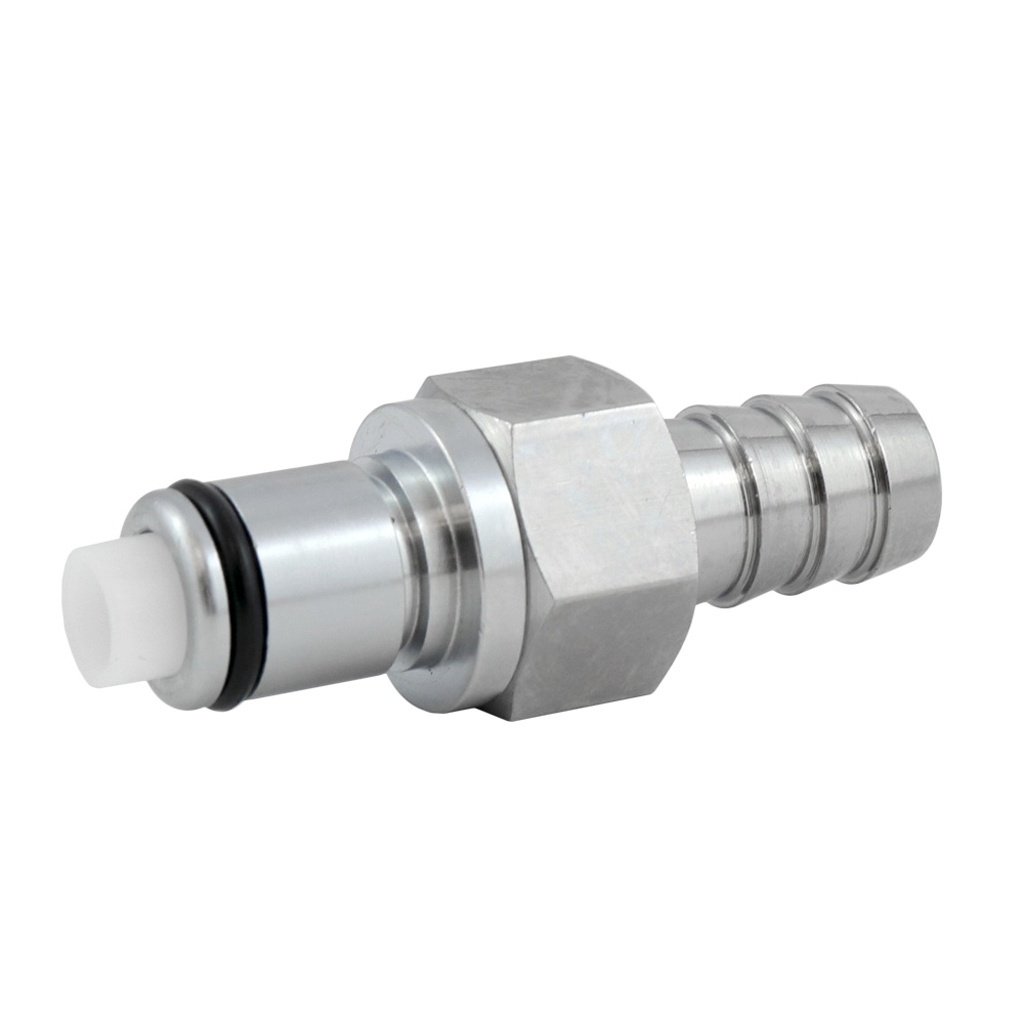 3/8 in. In-Line Hose Barb Quick Disconnect Coupling Insert with Shutoff - CPC LC Series 