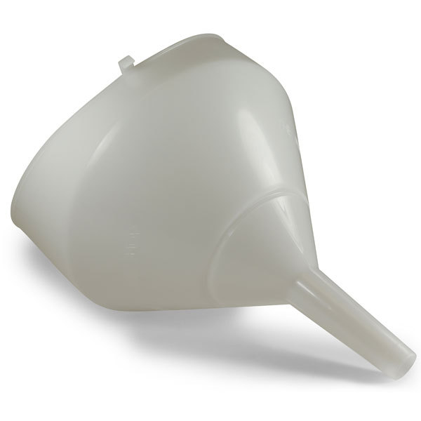 10 in. Nylon Funnel with Splash Guard & Strainer