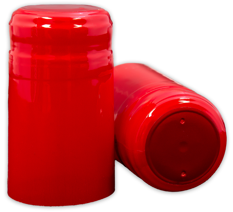 Red Shrink Caps for Wine Bottles - Pack of 30
