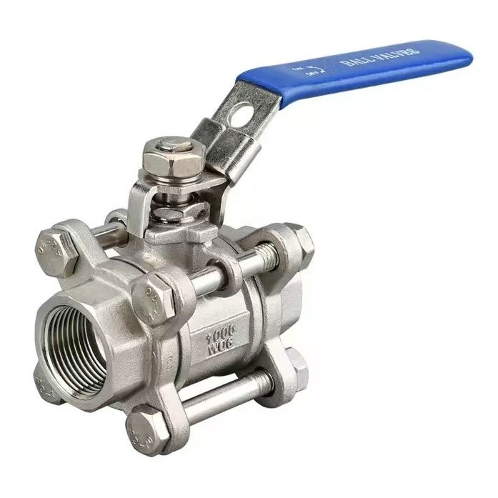 1/2 in. Stainless Steel 3-Piece Ball Valve