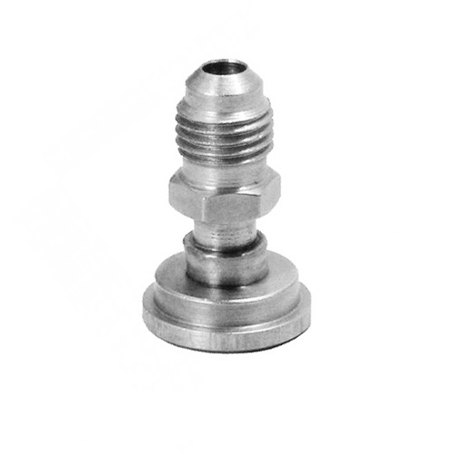 Tailpiece with 1/4 in. Male Flared Fitting (MFL) and Hex Nut - Stainless Steel Construction