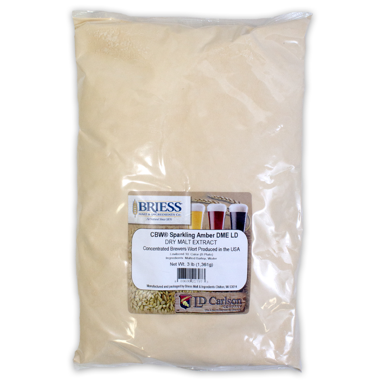 Briess Sparkling Amber Dry Malt Extract - 3 lbs. (DME)