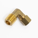 90 Degree Compression Fitting - 1/4 in. C x 1/4 in. MPT - Brass Construction