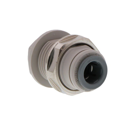 John Guest Push-to-Fit Bulkhead Union - 3/8 in. x 3/8 in.