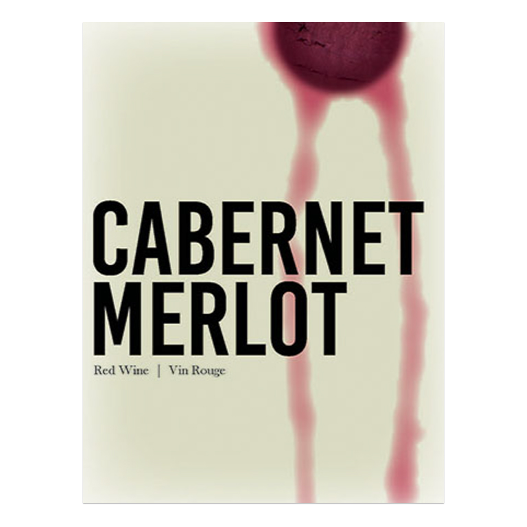 Cabernet Merlot Self Adhesive Wine Labels, pkg of 30