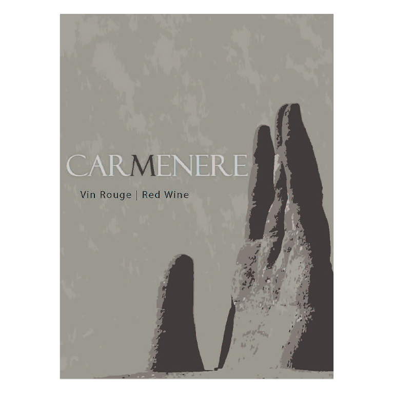 Carmenere Self Adhesive Wine Labels, pkg of 30