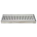 12 x 5 in. Brushed Stainless Steel Counter Mount Drip Tray