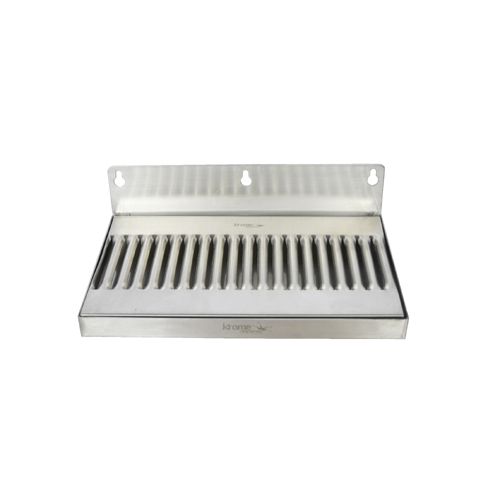 10 x 6 in. Brushed Stainless Steel Wall Mount Drip Tray