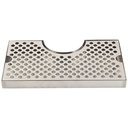 12 in. Stainless Steel Wrap Around Drip Tray with Cutout