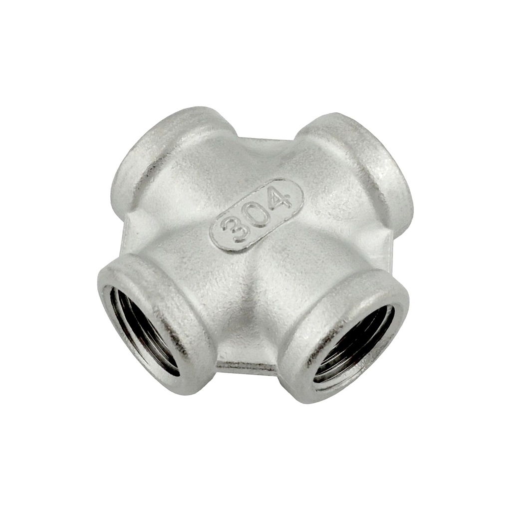 Stainless Steel Cross - 1/4 in. Female NPT (FPT)