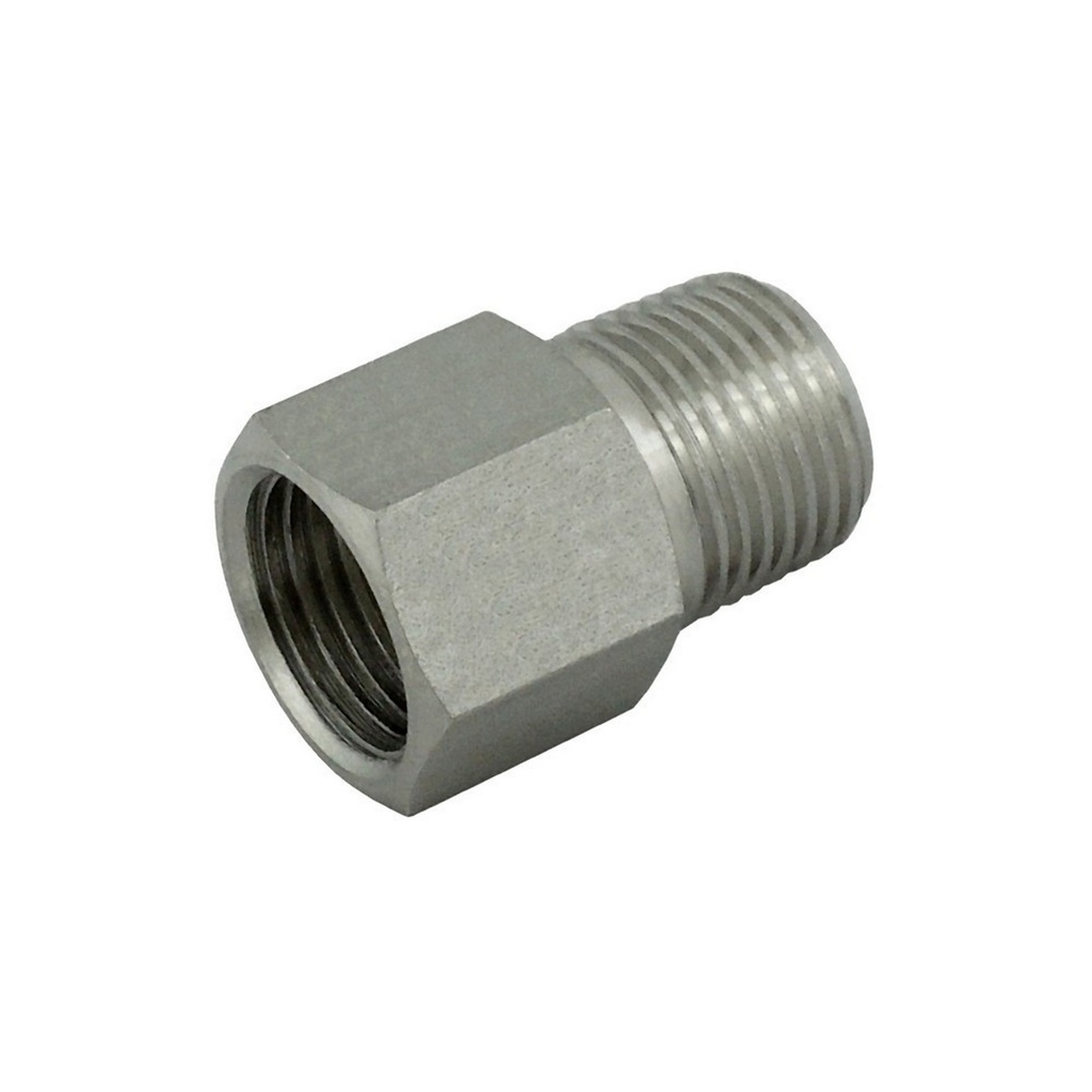Stainless Steel Coupler - 1/4 in. Male NPT (MPT) x 1/4 in. Female Flare Fitting (FFL)