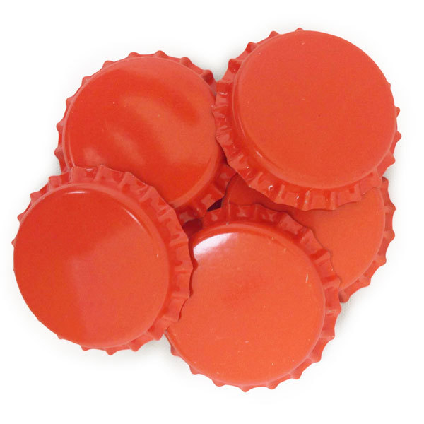 Orange Bottle Caps O2 Barrier, 144 ct. (Crown Caps)