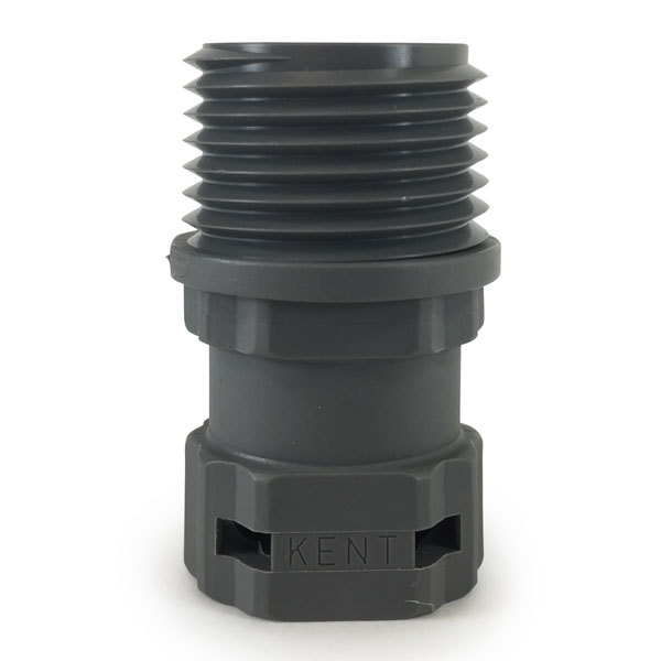 Quick Connect 1/2 in. NPT X Female shut-off (gray) - Kent Systems
