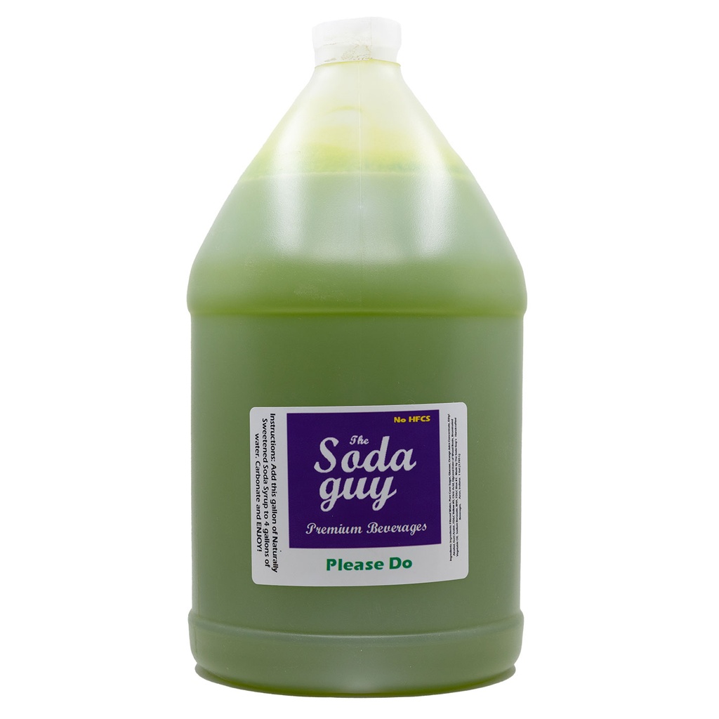 Please Do (Mountain Dew) Soda Syrup Concentrate (1 Gallon Jug) - Makes 5 Gallons