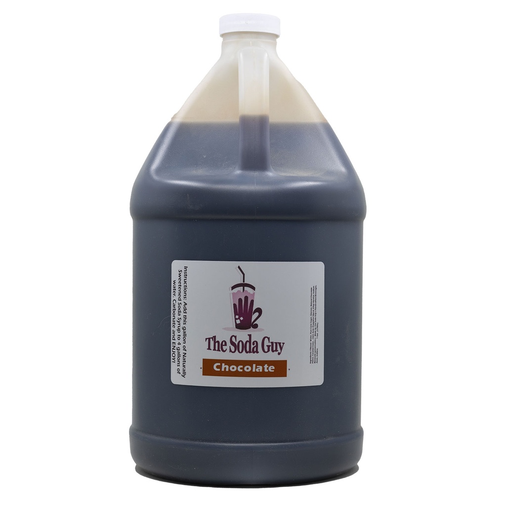 Chocolate Soda Syrup Concentrate (1 Gallon Jug) - Makes 5 Gallons