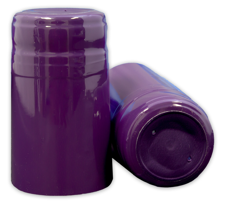 Purple Shrink Caps for Wine Bottles - 500 Count
