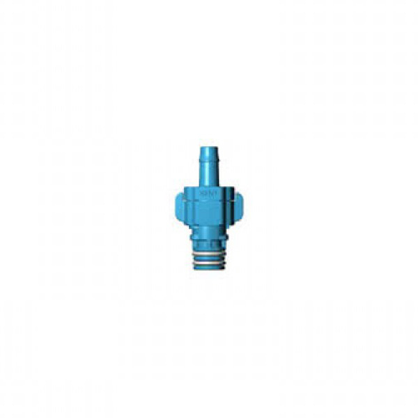 Quick Connect 3/16 in. Barb X Male shut-off (blue) - Kent Systems