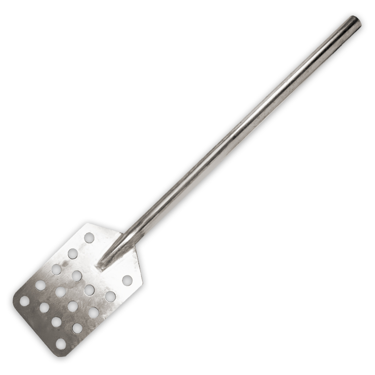 30 in. Stainless Steel Mash Paddle with Holes