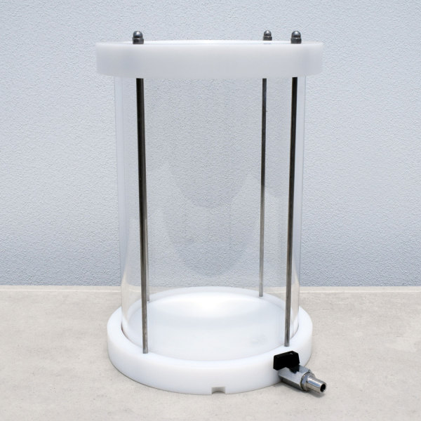 Replacement Pyrex Overflow Vessel for the Enolmaster 4-Head Bottle Filler - NO LID