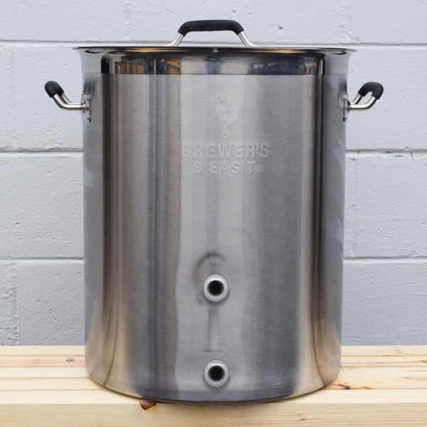 16 Gallon Brewer's BEAST Stainless Brew Kettle - Kettle Only, 2 Open Ports