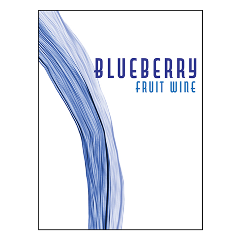 Blueberry Fruit Wine Self Adhesive Wine Labels, pkg of 30