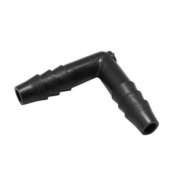 Poly Barbed Elbow - 1/4 in. barb x 1/4 in. barb