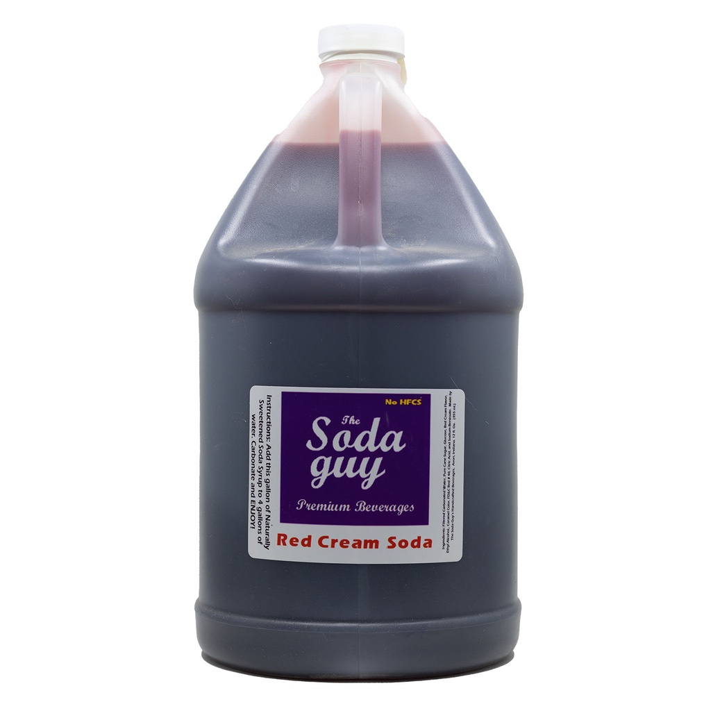 Red Cream Soda Syrup Concentrate (1 Gallon Jug) - Makes 5 Gallons