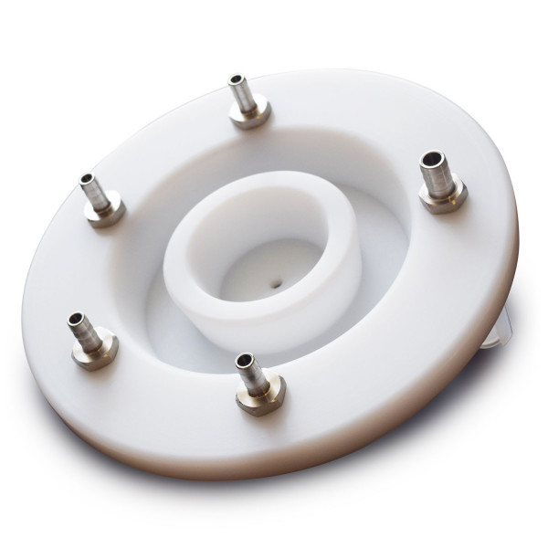 Lid Assembly for Enolmaster Vacuum Overflow Vessel Housing  