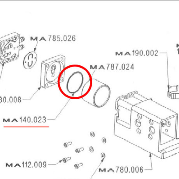 Enolmaster Replacement Vacuum Motor O-Ring / Gasket