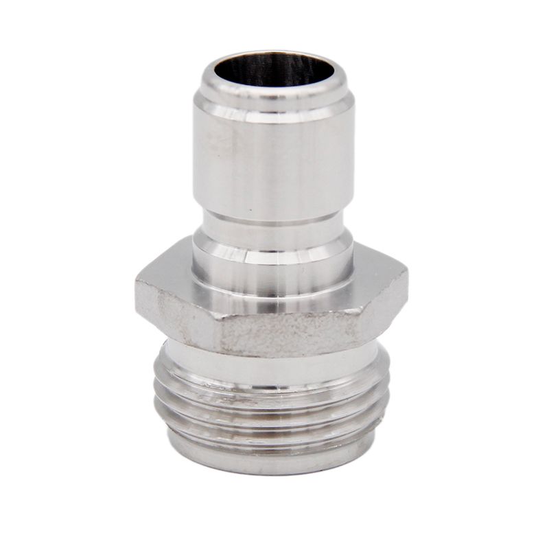 Male Garden Hose Thread to Male Quick Disconnect - Stainless Steel
